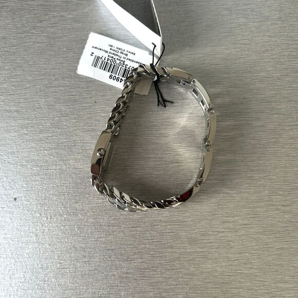 Michael Kors Women's Silver Tone Chain Darrington Mini White Dial Watch MK4909 - Picture 5 of 9